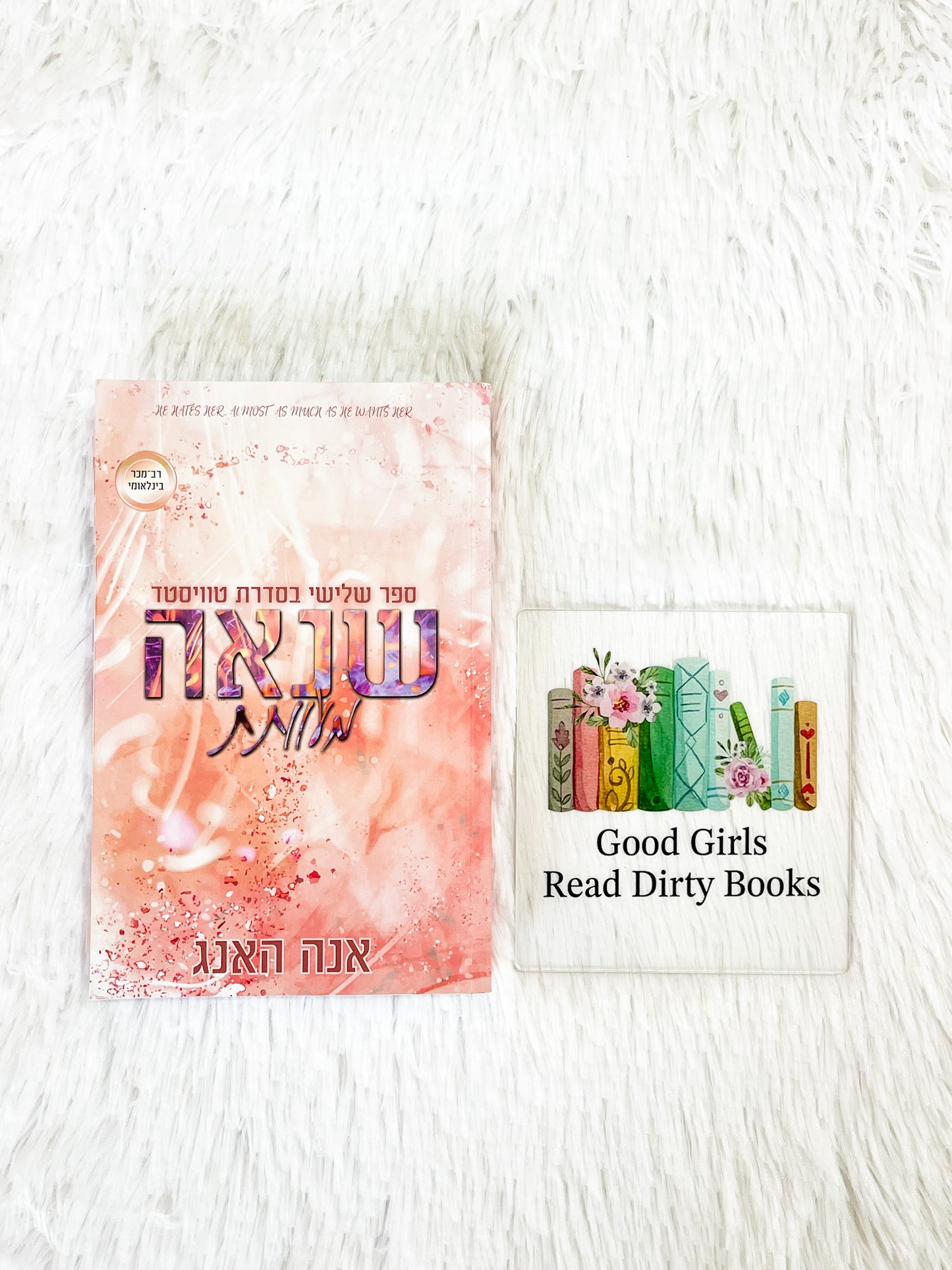 “good girls read dirty books” קישוט לספריה של